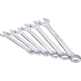 Набор комбинированных ключей Gigant 6 - 22 мм, 12 шт., полированный хром, Сталь Cr-V, 6-22мм, GDWSP-12