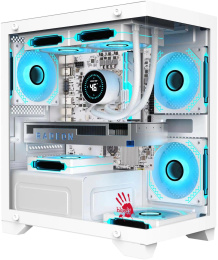 Корпус mATX BLOODY BD-CC103, Mini-Tower, без БП, белый [bd-cc103-wh]