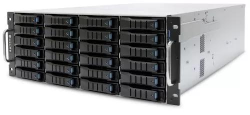 Серверный корпус/ RSC-4BT, 4U 36x 3.5" hot-swap bays, tool-less 3.5" and 2.5" HDD tray, 1200W CRPS redundant power supply, 2x 7mm 2.5" hot-swap OS, low profile rear panel, rail, front 4U24 SAS 12G expander controller on backplane 35X series + rear 2U12 (X