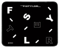 Коврик для мыши A4TECH FStyler FP25 S черный/белый, ткань, 250х200х2мм [fp25 black]