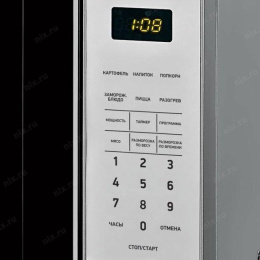 Микроволновая печь BBK 20MWS-729S/BS, 700Вт, 20л, серебристый/черный