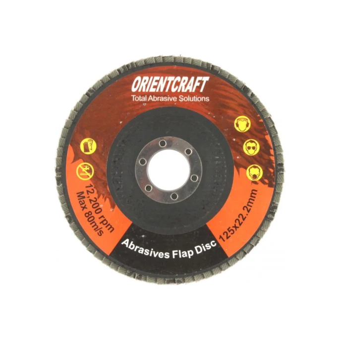 Диск лепестковый торцевой по металлу (10 шт; 125x22.2 мм; P24) Orientcraft OCF1252224