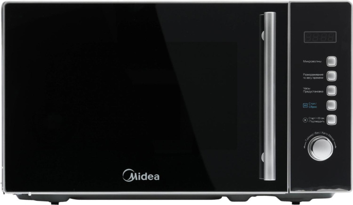 Микроволновая печь MIDEA AM820CMF, 800Вт, 20л, серебристый