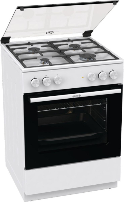 Плита Комбинированная Gorenje GK6A20WF белый стеклянная крышка реш.чугун