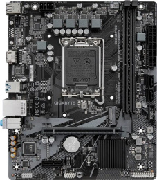 Материнская плата GigaByte H610M K DDR4 rev. 2.0 mATX, 226x185 мм, Intel H610, 2xDDR4 DIMM, 2133-3200МГц, до 64GB, звук 7.1, 2 x SATA 6Gb/s, 1хМ2