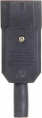 Вилка Lanmaster LAN-IEC-320-C14 IEC 60320 C14 10A 250V black