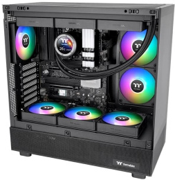 Вентилятор Thermaltake CT120 EX Sync 3шт, 120мм, 4-pin, 2000об/мин, 28.5 дБ, ARGB, черный, Ret [cl-f181-pl12sw-a]
