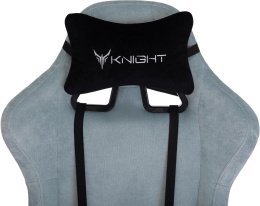 Кресло игровое Knight Terminator серо-голубой Light-28 крестов. металл