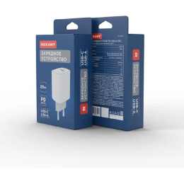Rexant 18-2207 Сетевое зарядное устройство с двумя портами USB-A + USB-C, 20Вт