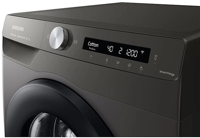 Стиральная машина Samsung WW70AG6S23ANLP, с фронтальной загрузкой, 7кг, 1200об/мин, с паром, инверторная