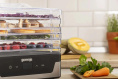 Сушка для фруктов и овощей Gorenje FDK400DE 5под. 240Вт нержавеющая сталь