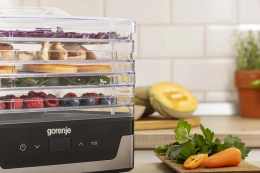 Сушка для фруктов и овощей Gorenje FDK400DE 5под. 240Вт нержавеющая сталь