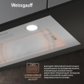 Вытяжка встраиваемая Weissgauff Box 600 PB IX нержавеющая сталь управление: кнопочное (1 мотор)