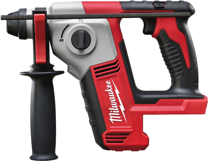 Перфоратор Milwaukee M18 BH-0 4933443320 питание: аккумулятор, 18 В, 7000 ударов/мин, скорость вращения: 1300 об/мин, энергия удара: 1.2 Дж, патрон: SDS Plus, без аккумулятора в