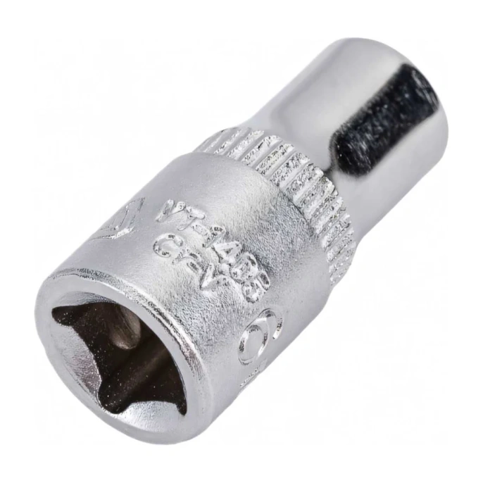 Торцевая головка YATO 1/4 CV короткая 6мм YT-1405 37121405 228 1