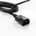 Блок розеток с кабелем с вилкой C14 ExeGate ServerPro PDU-19H906 Al-9S-C14-2.5CU (19", 1U, Алюминий, 9*EU/Тип F(Schuko), кабель с вилкой IEC 320 C14 VDE-250V-10A-3*1.0mm2, медь, 2.5 метра, индикатор питания, черный, RTL) EX280852RUS