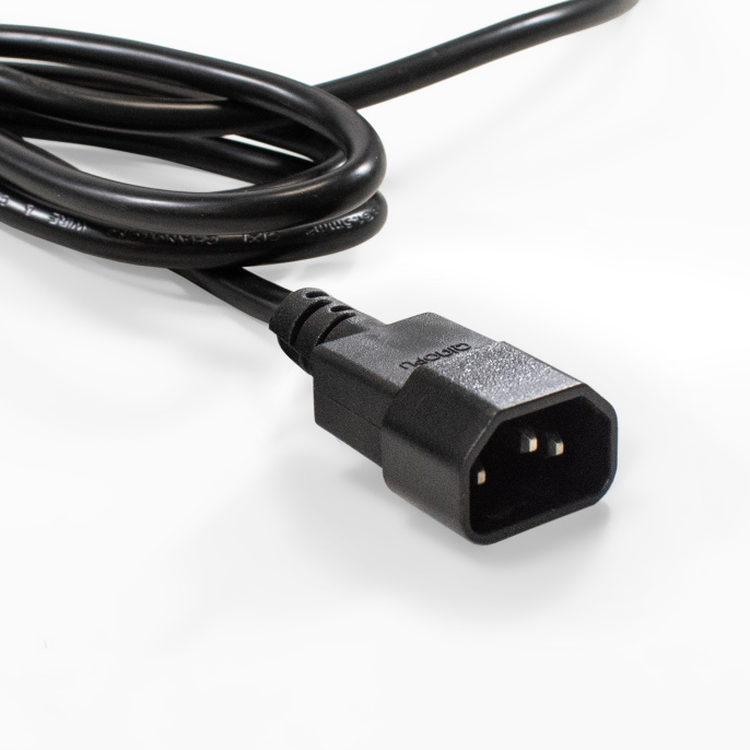 Блок розеток с кабелем с вилкой C14 ExeGate ServerPro PDU-19H906 Al-9S-C14-2.5CU (19", 1U, Алюминий, 9*EU/Тип F(Schuko), кабель с вилкой IEC 320 C14 VDE-250V-10A-3*1.0mm2, медь, 2.5 метра, индикатор питания, черный, RTL) EX280852RUS