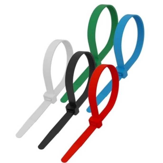 Rexant 07-0158-25 Стяжка кабельная нейлоновая 150x2,5мм, набор 5 цветов 25 шт/уп