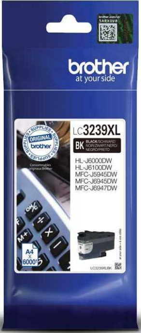 Картридж струйный Brother LC3239XLBK черный 5000стр. для Brother HL-J6000DW/MFC-J5945DW
