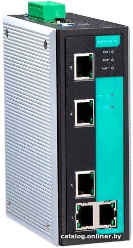 Промышленный управляемый резервируемый коммутатор MOXA EDS-405A-T, 5 портов 10/100BaseT X , IP30, от -40 до 75°C, DIN-Rail