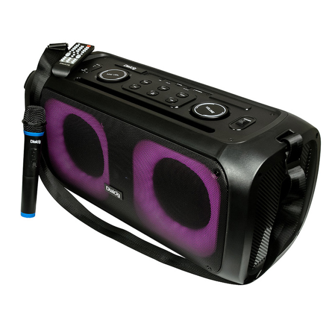 Акустическая портативная колонка Dialog Oscar AO-250 - 60W, караоке с беспр.микр, BTFMUSBTFLEDД