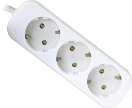 Сетевой удлинитель Defender E330, 3м, белый [99222]