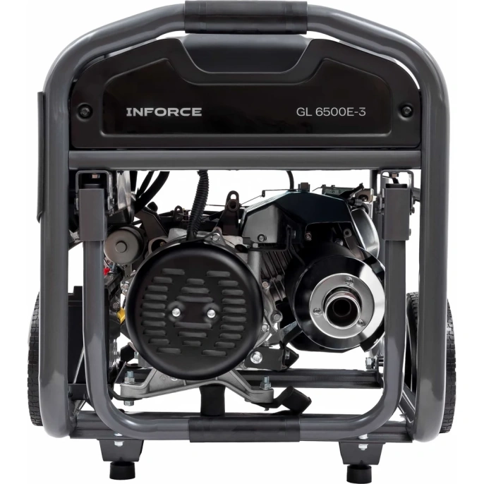 Бензиновый трехфазный генератор Inforce (6,5 кВт; эл.стартер; ATS; колёса и ручки) GL 6500E-3