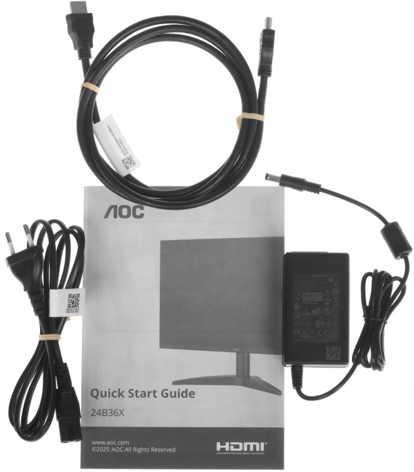 23.8" Монитор AOC 24B36X,  1920x1080,  IPS,  144Гц,  1хHDMI,  1хDP,  черный