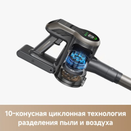 Пылесос ручной Trouver J40 460Вт серый/золотистый