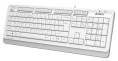 Клавиатура A4TECH Fstyler FKS10, USB, мембранная, белый/серый [fks10 white]