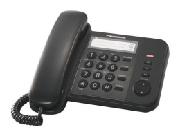 Проводной телефон Panasonic KX-TS2352RUB, черный