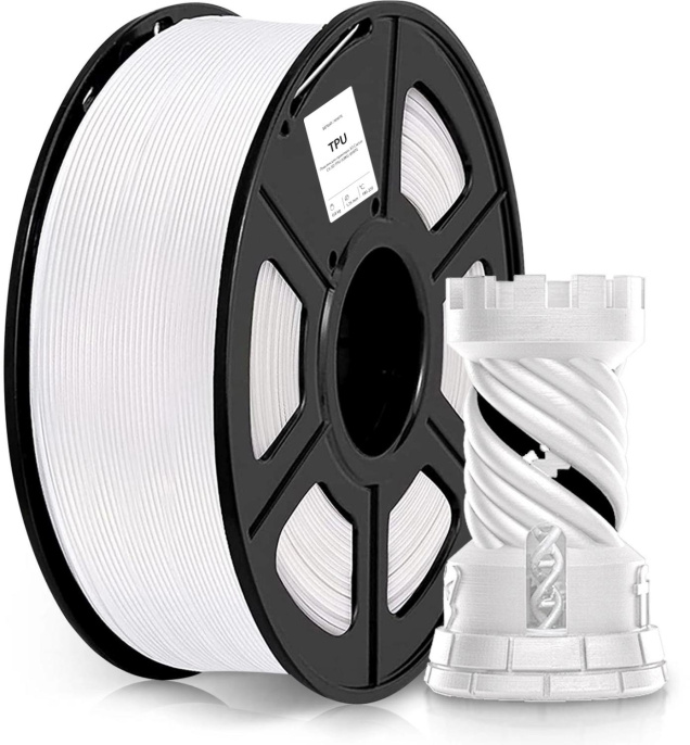 Пластик Cactus CS-3D-TPU-0.8KG-WHITE TPU/ 1.75мм/ 0.8кг/ 336м/ белый