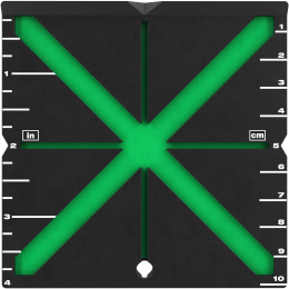 Мишень для лазерного нивелира Milwaukee HI-VIST 4932478108 высококонтрастная, отражающая поверхность для работы с зелёным лазером, Х-образная форма