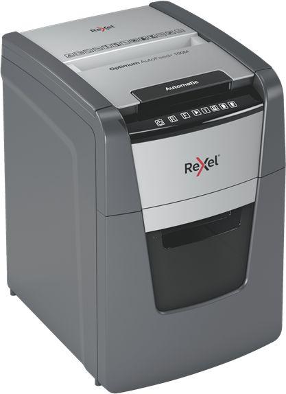 Уничтожитель бумаг Rexel Optimum AutoFeed 100M, с автоподачей, P-5, 2х15 мм, 100 лист. одновременно, 34л [2020100meu]