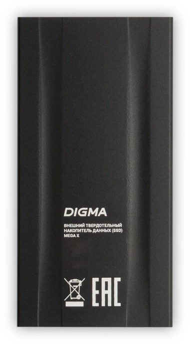 Внешний диск SSD Digma MEGA X, 4ТБ, темно-серый [dgsm8004t2mgg]