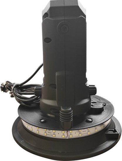 Шлифмашина для стен и потолков TEH TS18508 (мощность: 800 Вт, 1500-2500 об/мин: диаметр шлифплатформы: 180 мм, регулировка оборотов, подсветка, мешок для сбора пыли)