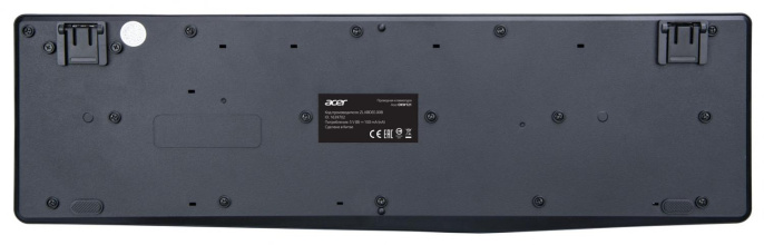 Клавиатура Acer OKW121, проводная, USB, мембранная, черный [zl.kbdee.00b]
