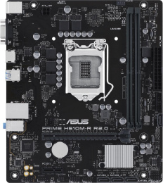 Материнская плата ASUS PRIME H510M-R R2.0-SI, Socket LGA 1200, Intel H470, mATX, Ret White Box