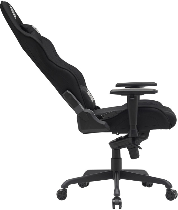 Кресло Cactus CS-CHR-MC04-BBK, ткань, до 150кг, регулируемые 2D подлокотники,  черный