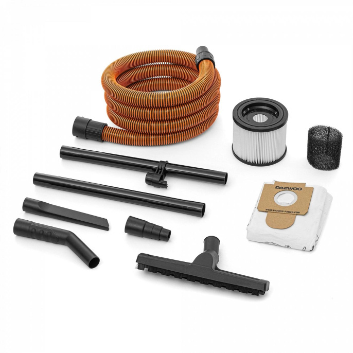 Строительный пылесос Daewoo DAVC 2514S,  серый