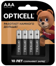 AAA Батарейка OPTICELL Basic LR03,  4 шт.