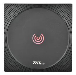 Cчитыватель ZKTeco KR601E RFID карты, поддерживает работу с EM-Marine с рабочей частотой 125кГц, интерфейс связи с контроллером: Wiegand 26, дальность считывания RFID карт до 10см