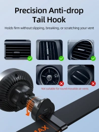 Беспроводное зарядное устройство CABLETIME CE13B (CT-WPH02-PG) для автомобиля