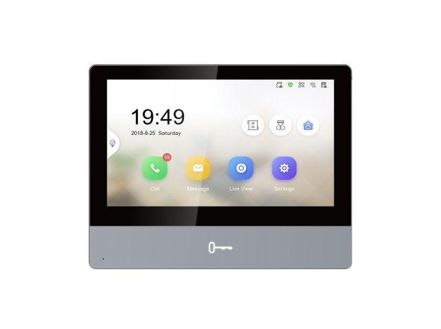 Видеодомофон Hikvision DS-KH8350-WTE1, серебристый