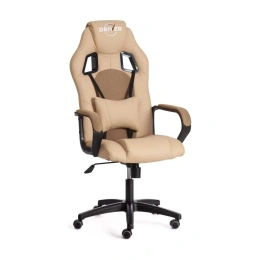 Кресло Tetchair driver 22 кожзаменитель/ткань, бежевый/бронза 36-34/tw-21 19295