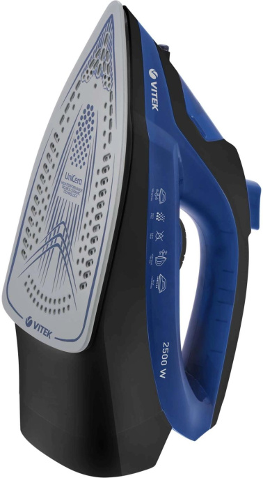 Утюг Vitek VT-8323, 2500Вт, синий/черный